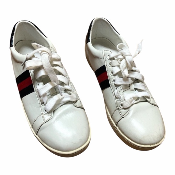 Gucci Ace Sneakers Women’s's Size US 6.5 White Leather